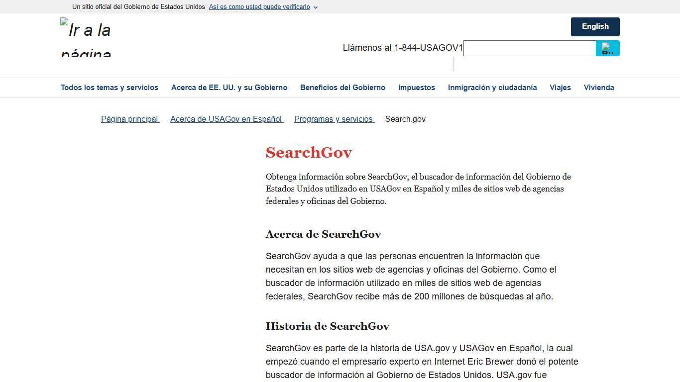 SearchGov USAGov