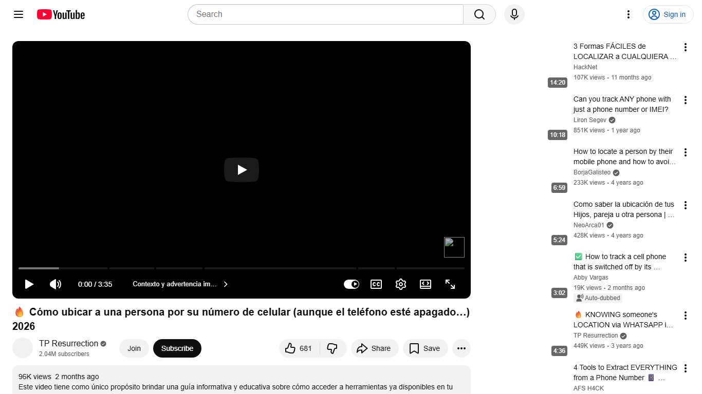 🔥 Cómo ubicar a una persona por su número de celular (aunque el teléfono esté apagado…) 2026 - YouTube